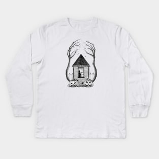 Little haunted house Kids Long Sleeve T-Shirt